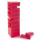 SKAG-019 Acrylic Custom Tumbling Game Colored Red Blocks Pieces Lucite Stacking Game Set