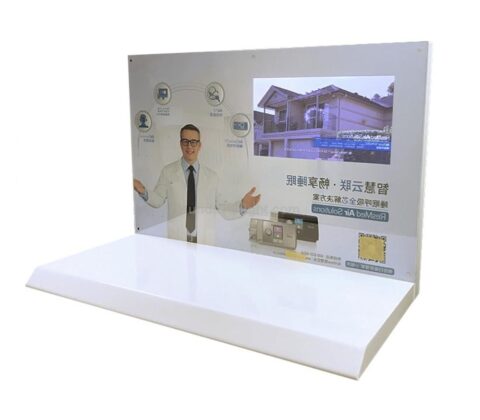 Kundenspezifische Acryl-Display-Ständer mit LCD-Bildschirm