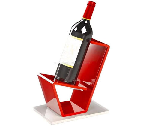 Supporto per bottiglie di vino con display acrilico personalizzato