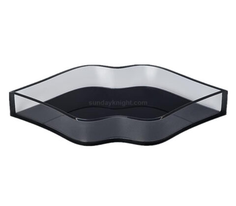 Custom Black Acrylic Lip Shaped Tray