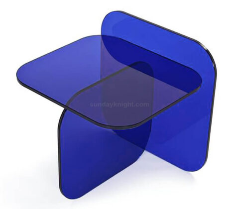 Table d'appoint bleue transparente personnalisée Wholesale