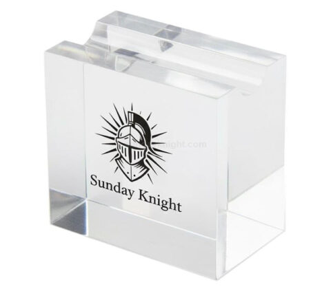 Custom Lucite Pen Display Stand Engraved Acrylic Block Pen Holder