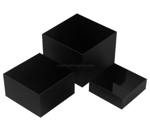 Custom Black Perspex Blocks