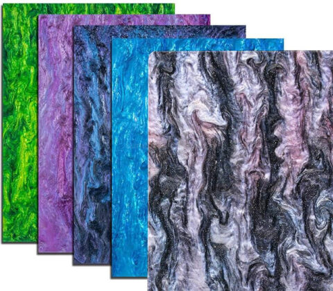 Custom Cut Sky Pearl Acrylic Sheet