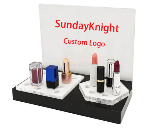 Soporte de maquillaje acrílico de sobremesa personalizado para pintalabios