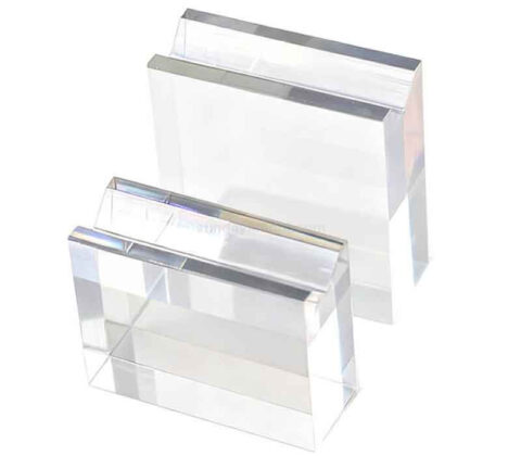 Présentoir à stylo unique transparent personnalisé avec fente