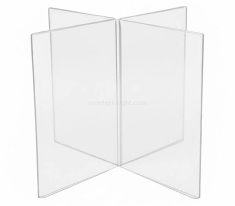 Portacarteles de mesa de 8 caras personalizado