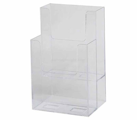 Porte-brochures en acrylique multi-poche sur mesure