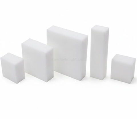 Blocs d'acrylique blanc massif personnalisés