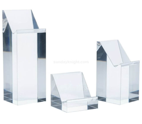 Custom Clear Acrylic Jewelry Block Stand