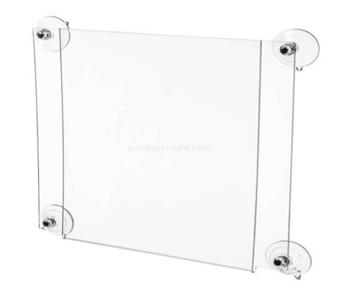 Custom Acrylic Window Sign Holder with Suction Cups