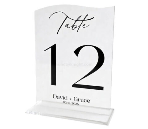 Números de mesa acrílicos personalizados de fábrica