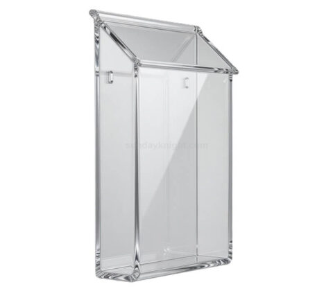 Portafolletos acrílico transparente para montaje en pared