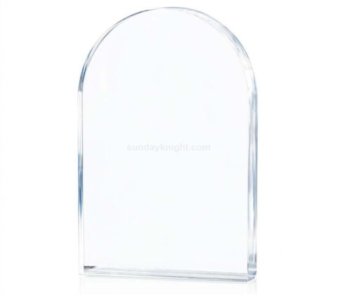 Bloque de arco acrílico en blanco personalizado para vinilo y grabado DIY