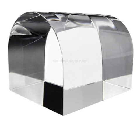 Benutzerdefinierte klare Acryl gebogene Kuppel Display-Block