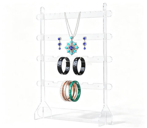 Benutzerdefinierte klare Acryl-Schmuck-Organisator Stand