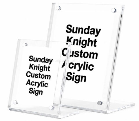 Magnetico acrilico segno titolare Desktop Display Stand all'ingrosso