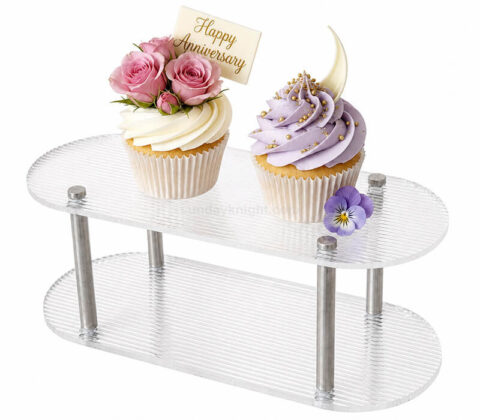 Espositore da tavolo per dolci in acrilico personalizzato