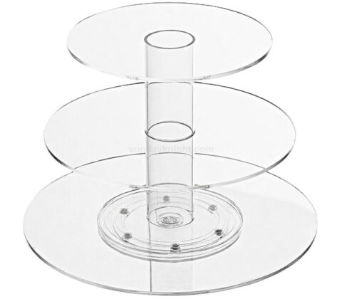 Benutzerdefinierte rotierenden klaren Acryl Kuchen Stand