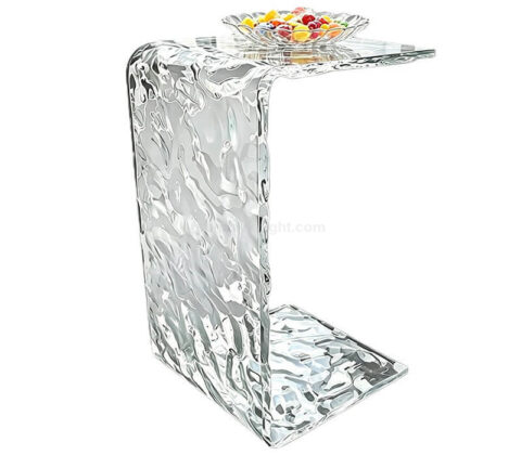 Mesa auxiliar acrílica transparente Water Ripple