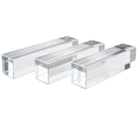 Bloques rectangulares de metacrilato macizo hechos a medida