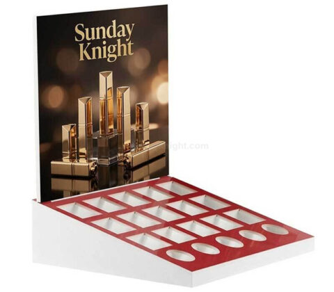 Custom Acrylic Lipstick Display Stand with Sign Holder