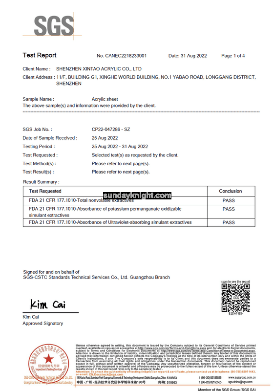 SGS FDA report -1