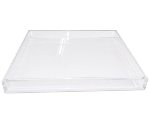 Individuell gestaltete, transparente Dekorationsschale ohne Griff