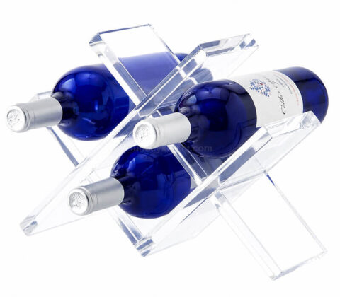Estantes independientes para guardar vino, para colocar sobre la mesa