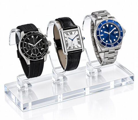 Espositore personalizzato in acrilico trasparente per orologi